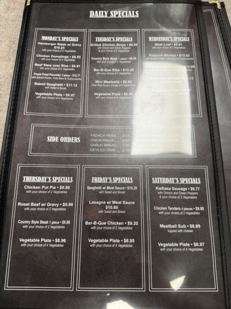 Rancho Menu 1