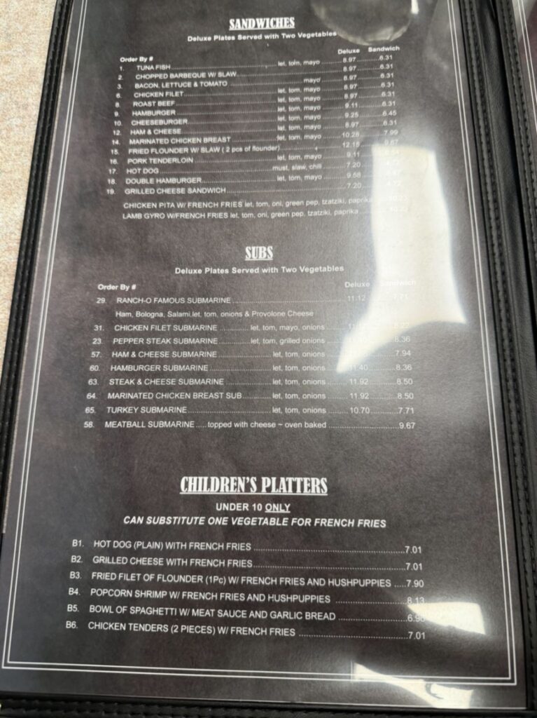 Rancho Menu 2